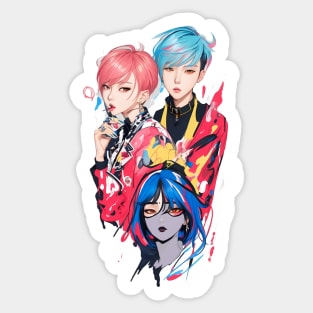 runway dress style design Sticker